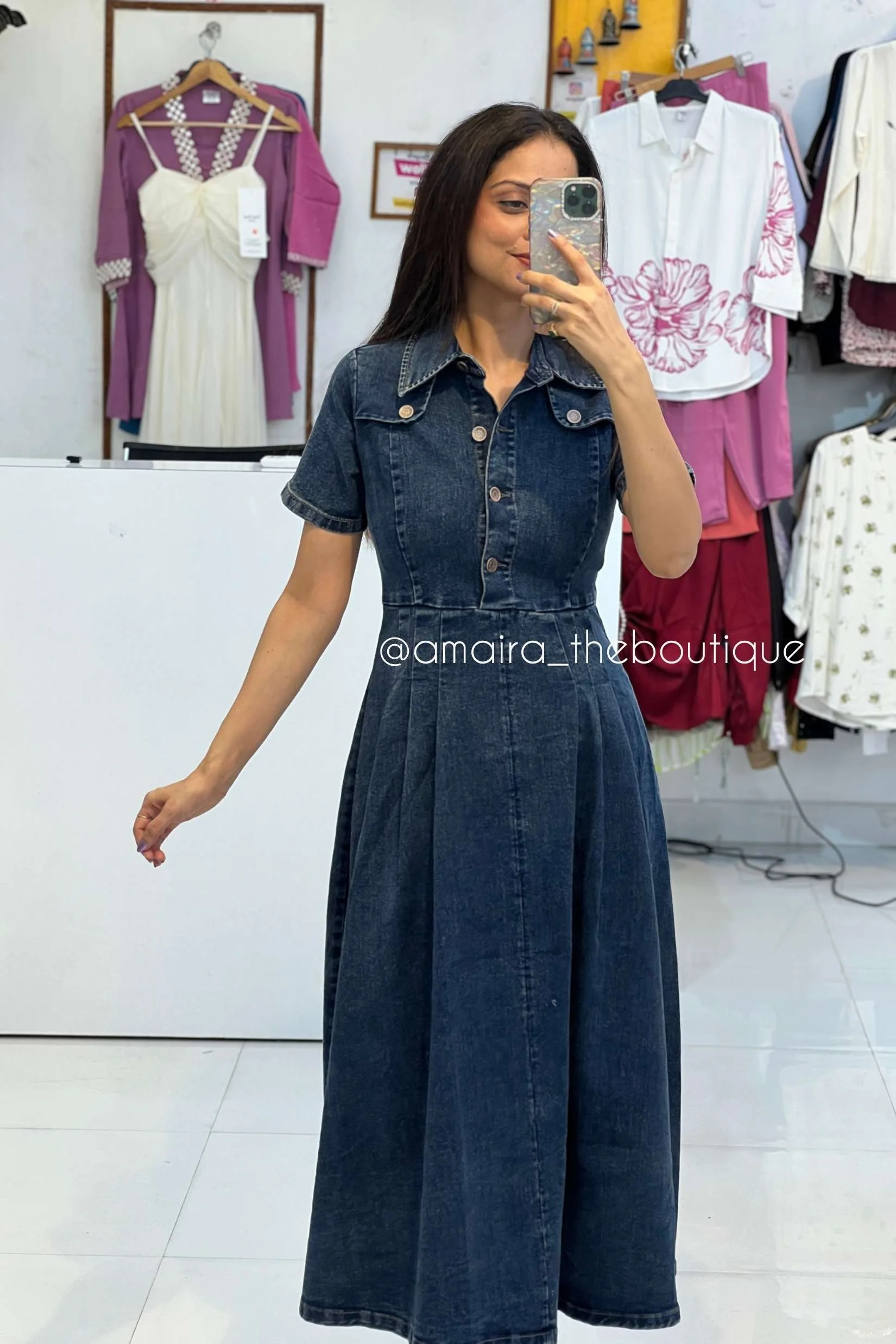 BESSIE DENIM DRESSES - Image 4