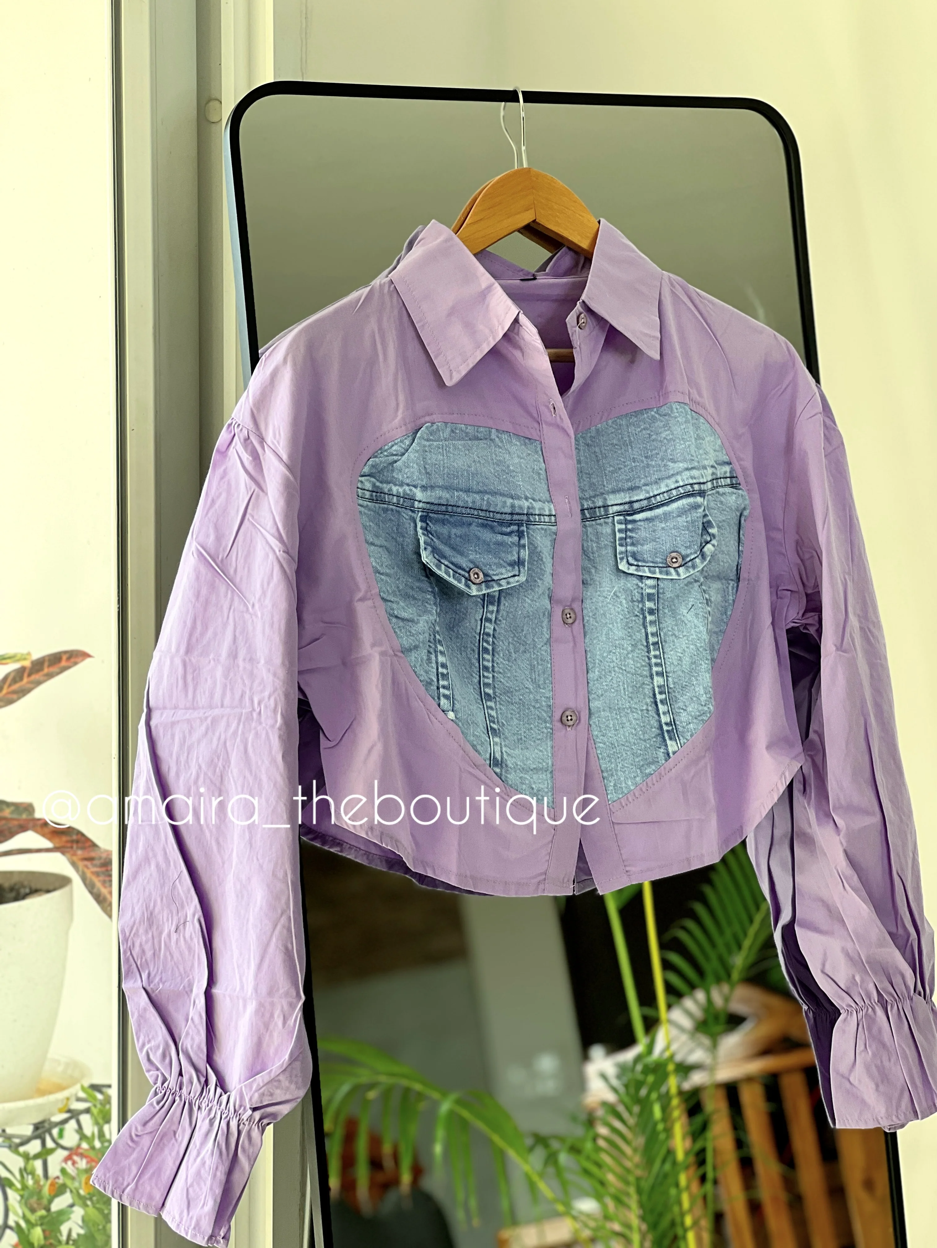 DENIM BAGGY CROP TOPS-2 - Image 3
