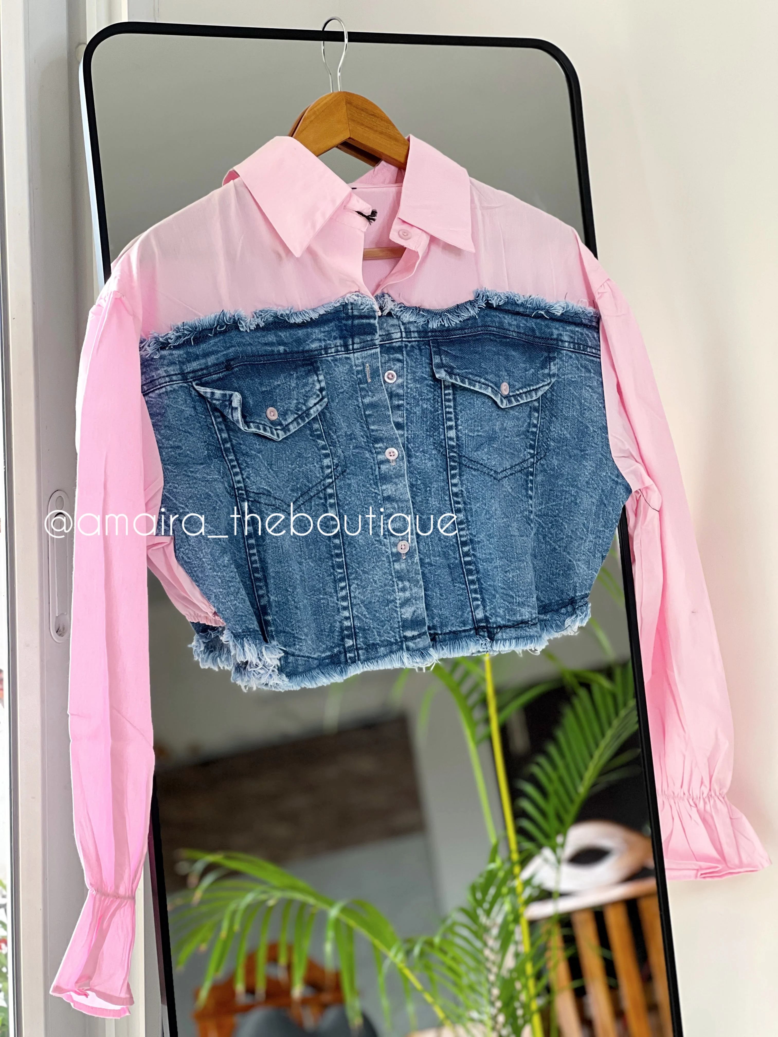 DENIM BAGGY CROP TOPS-1 - Image 3