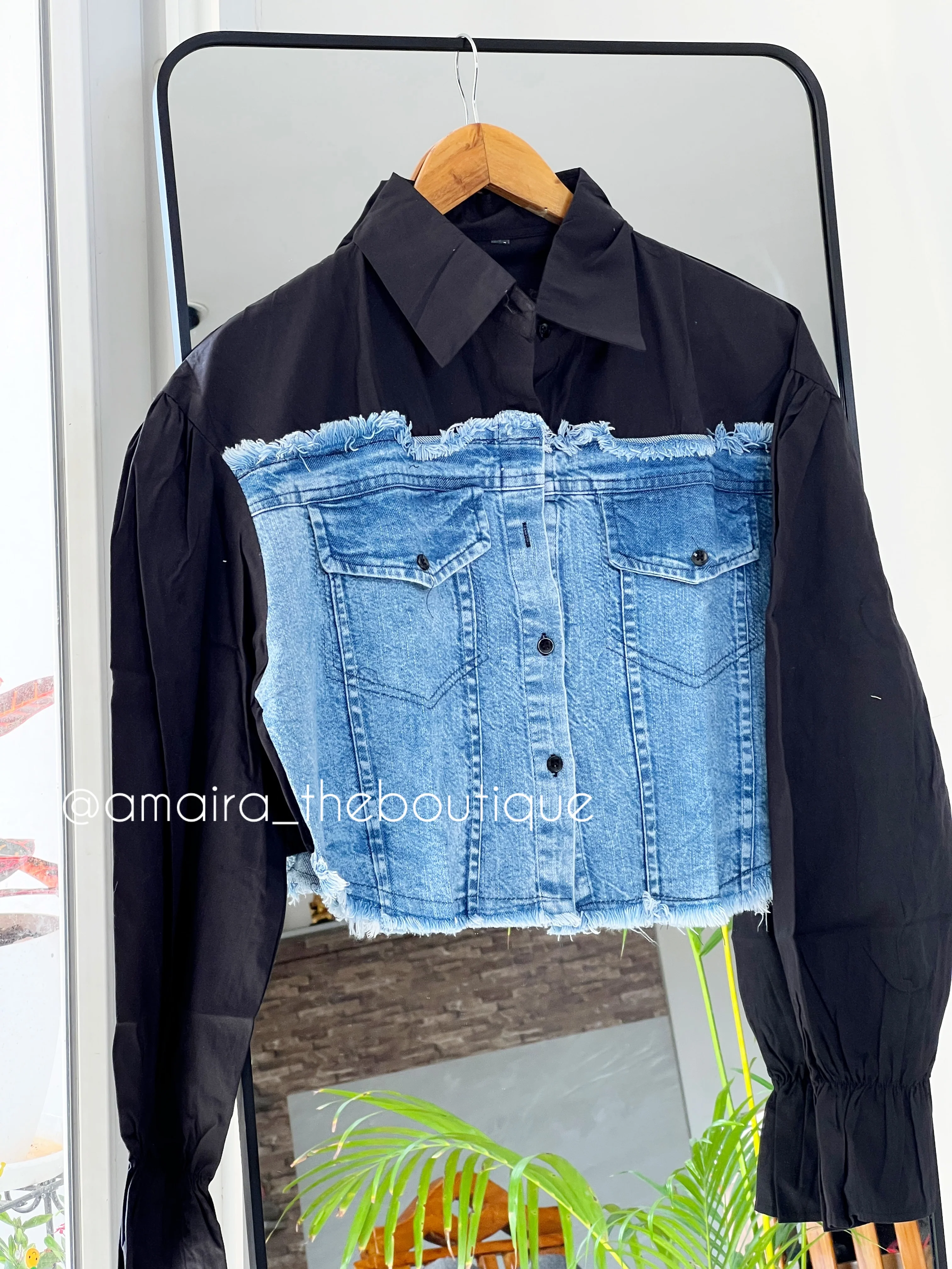 DENIM BAGGY CROP TOPS-1 - Image 8