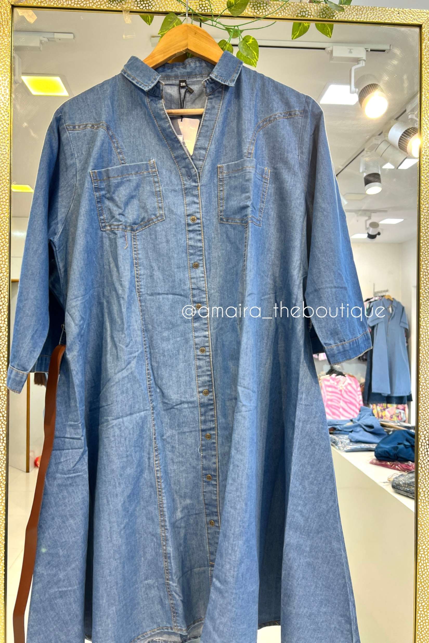 REYA DENIM DRESS-2 - Image 4